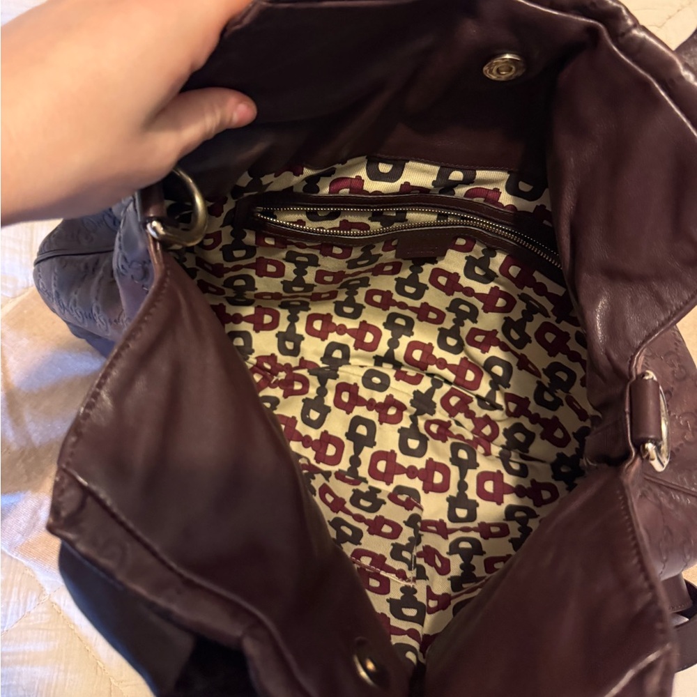 Gucci Hysteria hobo bag in brown leather with gold-tone hardware accents - Picture 4 of 6